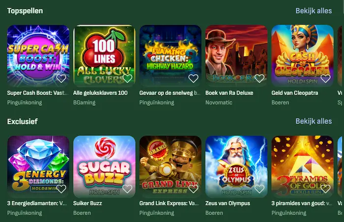 BetSixty Casino spellen